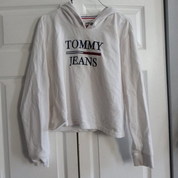 Lounge White Tommy Jeans Hoodie - Picture 1 of 3